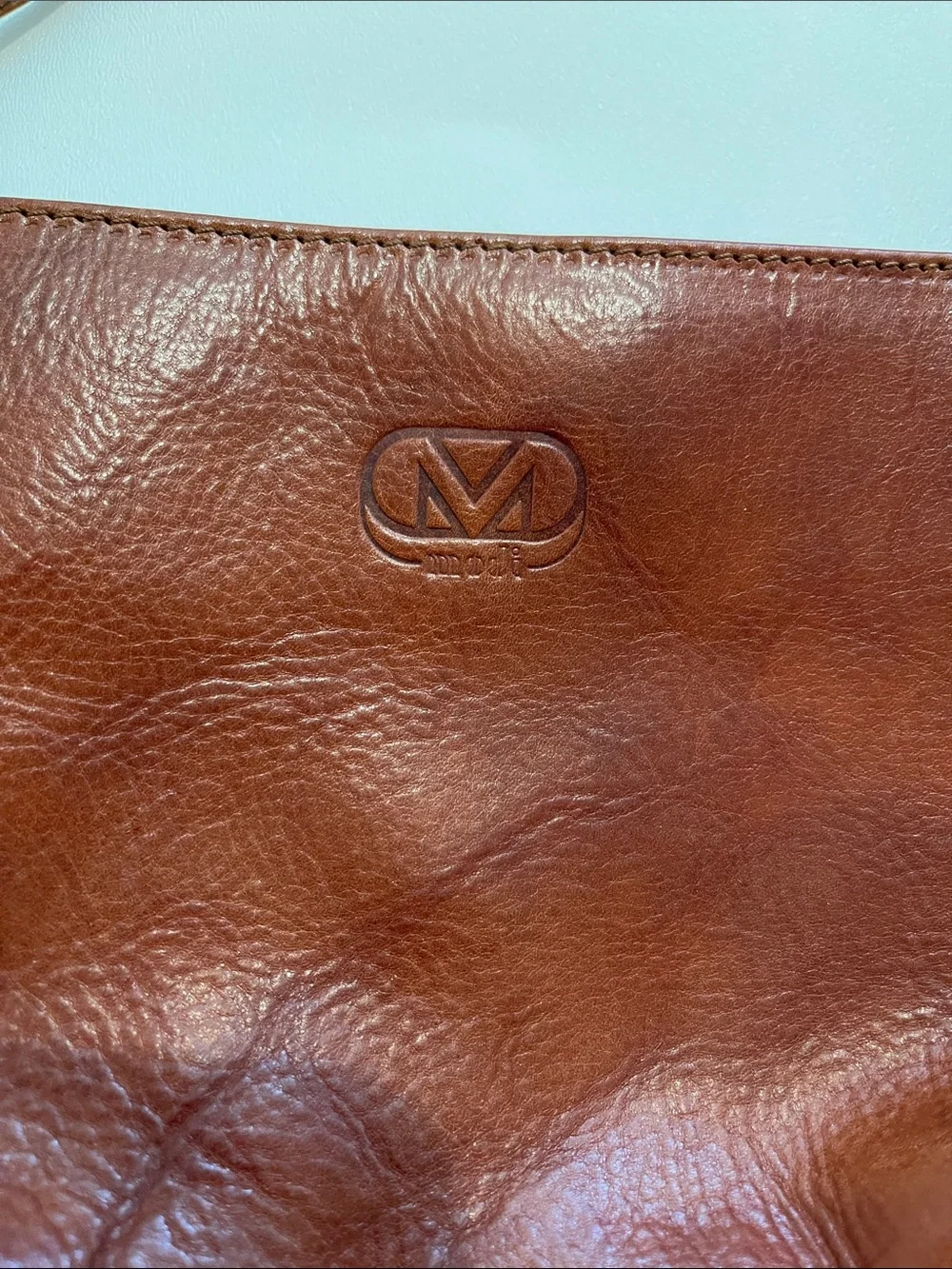 Modi Genuine Brown Leather Shoulder Bag